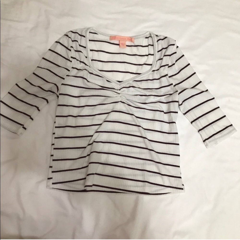 Stripped white shirt